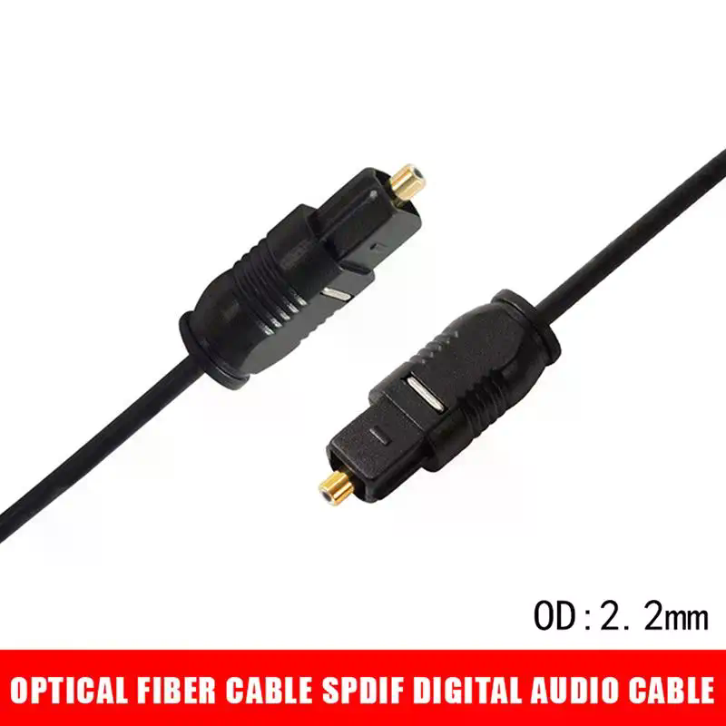 Optical Audio Cable Toslink Gold Plated - Câble audio optique numérique plaqué or
