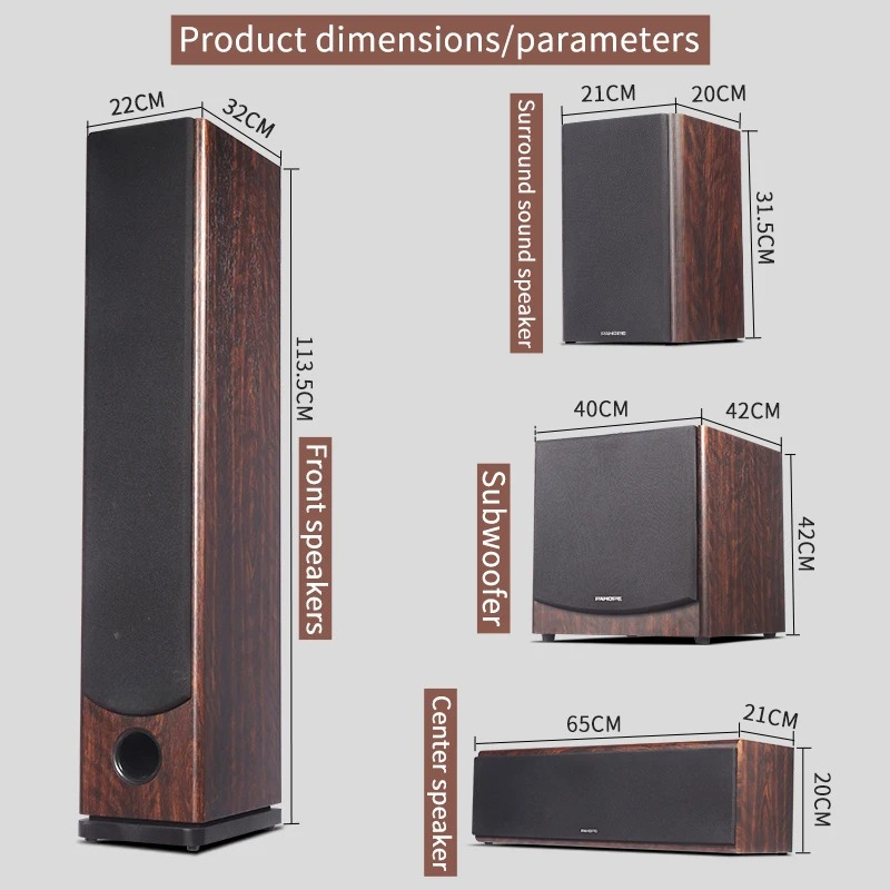 Home Theater System 7.1 Surround Sound - Système Home Cinéma 7.1 sur pied