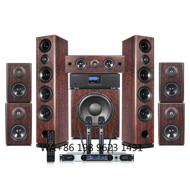Home Theater System 7.1 Surround Sound - Système Home Cinéma 7.1 en Bois