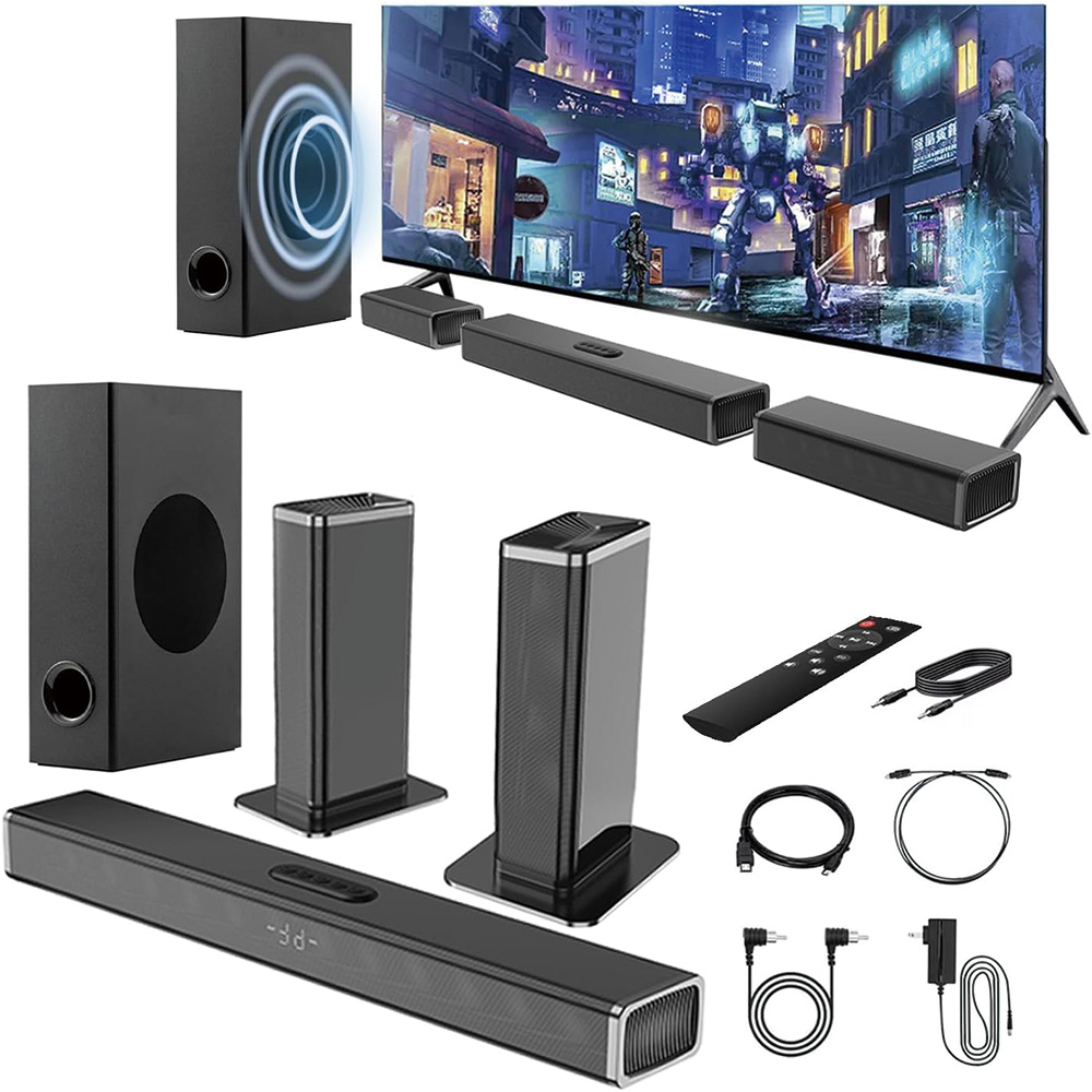 Soundbar With Wireless Subwoofer 5.1Ch - Barre de son sans fil Samtronic