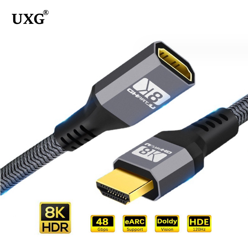 Hdmi 2.1 Cable 8K 60Hz 48Gbps Earc - Câble d'extension HDMI 2.1 8K, câble