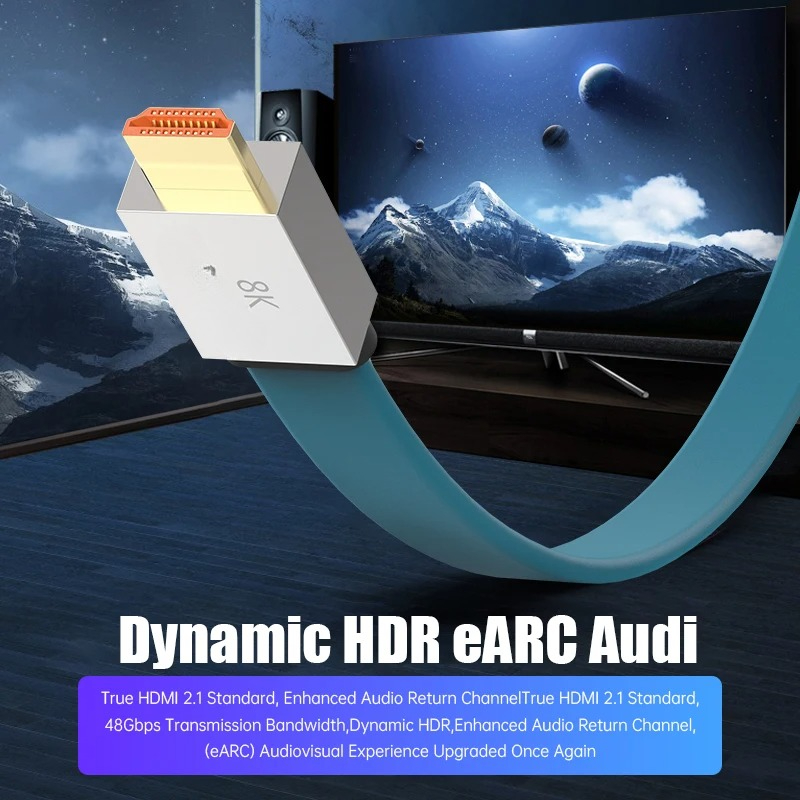 Câble HDMI 2.1 48 Gbps 8K@60Hz - Hdmi 2.1 Cable 8K 60Hz 48Gbps Earc avis et prix