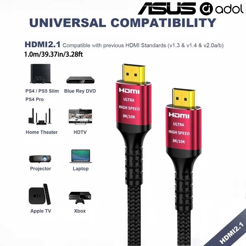 Câble HDMI 2.1 ultra-rapide 8K - Hdmi 2.1 Cable 8K 60Hz 48Gbps Earc avis et prix