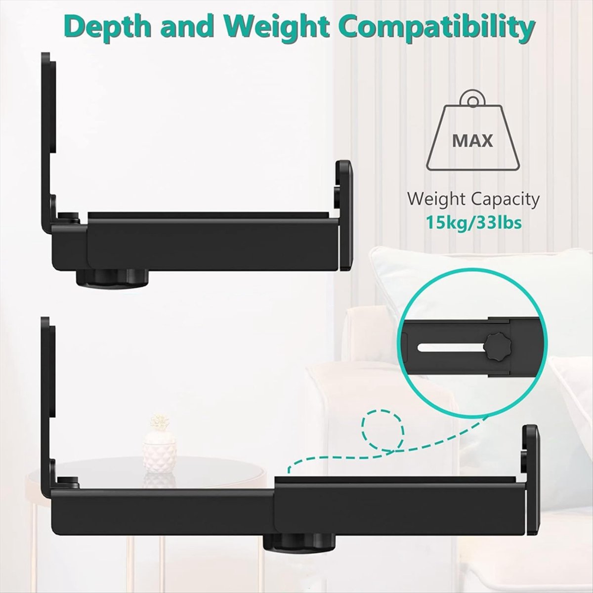 Support mural universel réglab - Soundbar Wall Mount Bracket Universal avis et prix