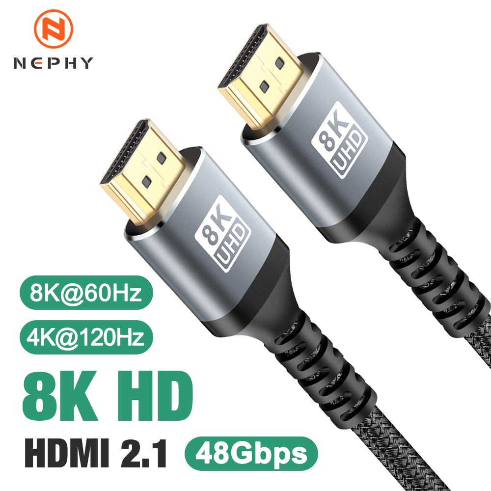 Câble HDMI 2.1 8K 48 Gbps 8K@6 - Hdmi 2.1 Cable 8K 60Hz 48Gbps Earc avis et prix