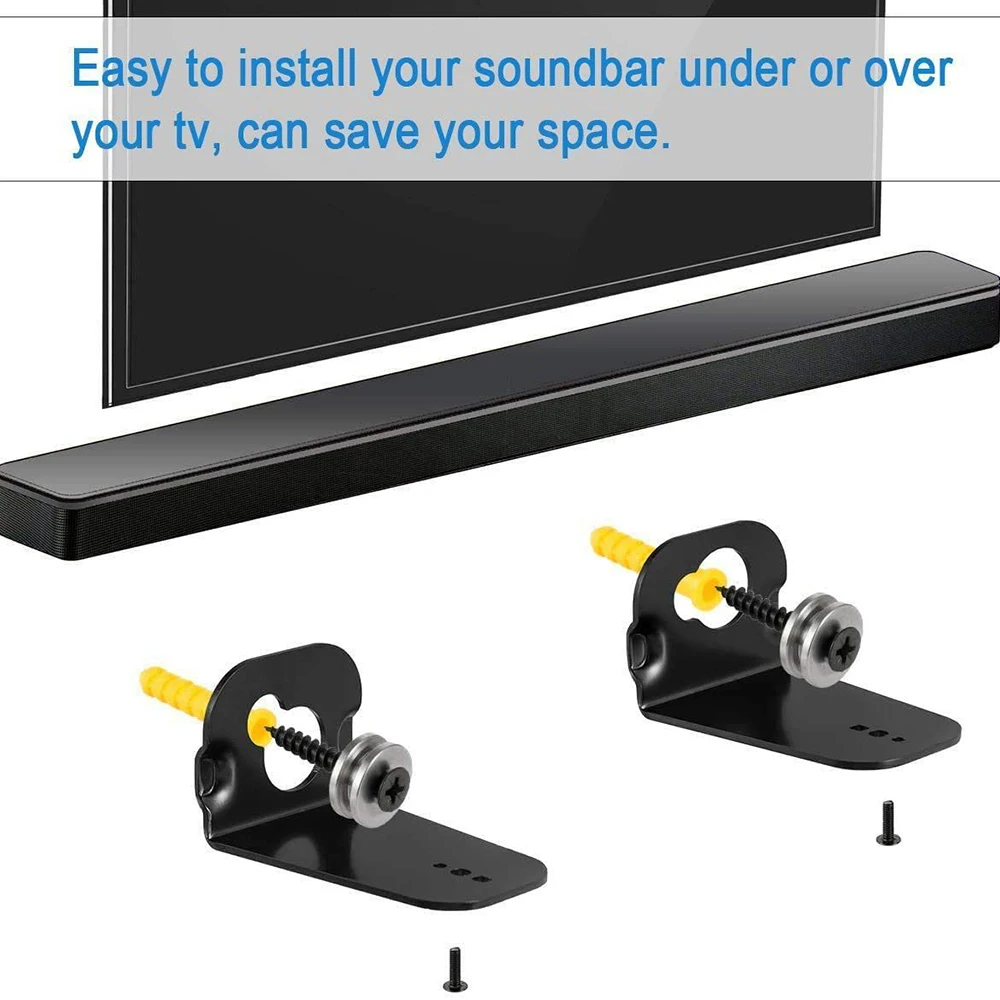 2 pièces/ensemble barre de son - Soundbar Wall Mount Bracket Universal avis et prix