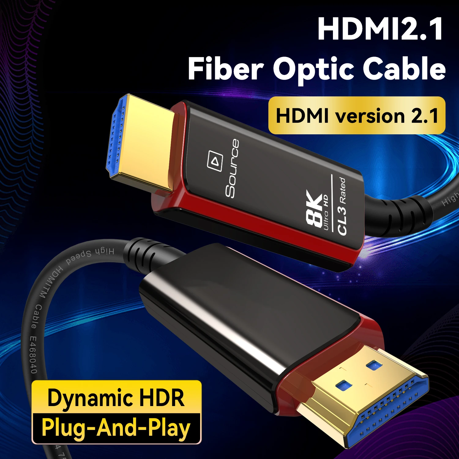 Câble optique HDMI 2.1 8K@60Hz - Hdmi 2.1 Cable 8K 60Hz 48Gbps Earc avis et prix