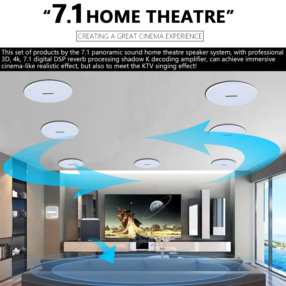 Ensemble de haut-parleurs de p - Home Theater System 7.1 Surround Sound avis et prix