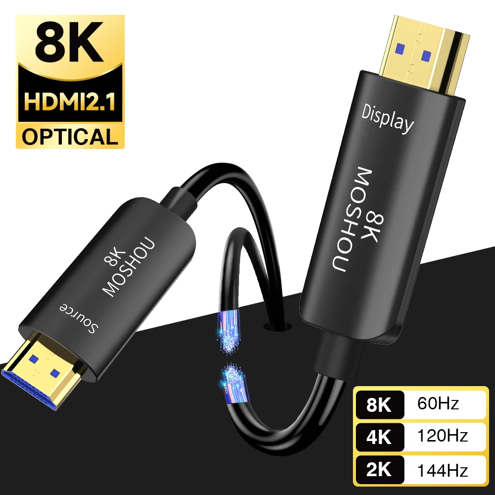 Câble HDMI 2.1 à fibre optique - Hdmi 2.1 Cable 8K 60Hz 48Gbps Earc avis et prix
