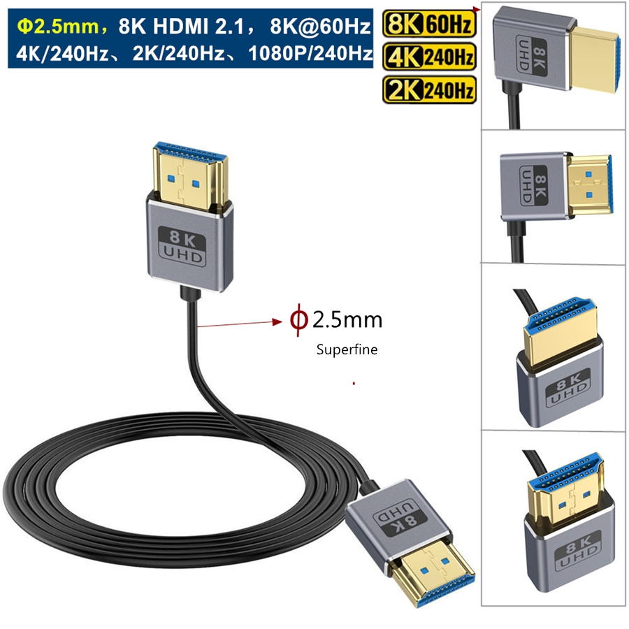 Câble Coaxial HDMI 8K HDMI 2.1 - Hdmi 2.1 Cable 8K 60Hz 48Gbps Earc avis et prix