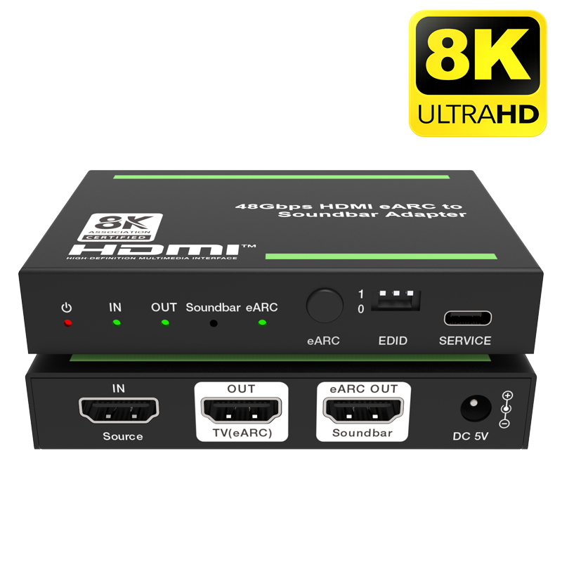 QiRT 8K HDMI 2.1 EARC Extracte - Dolby Atmos Soundbar Hdmi Earc avis et prix