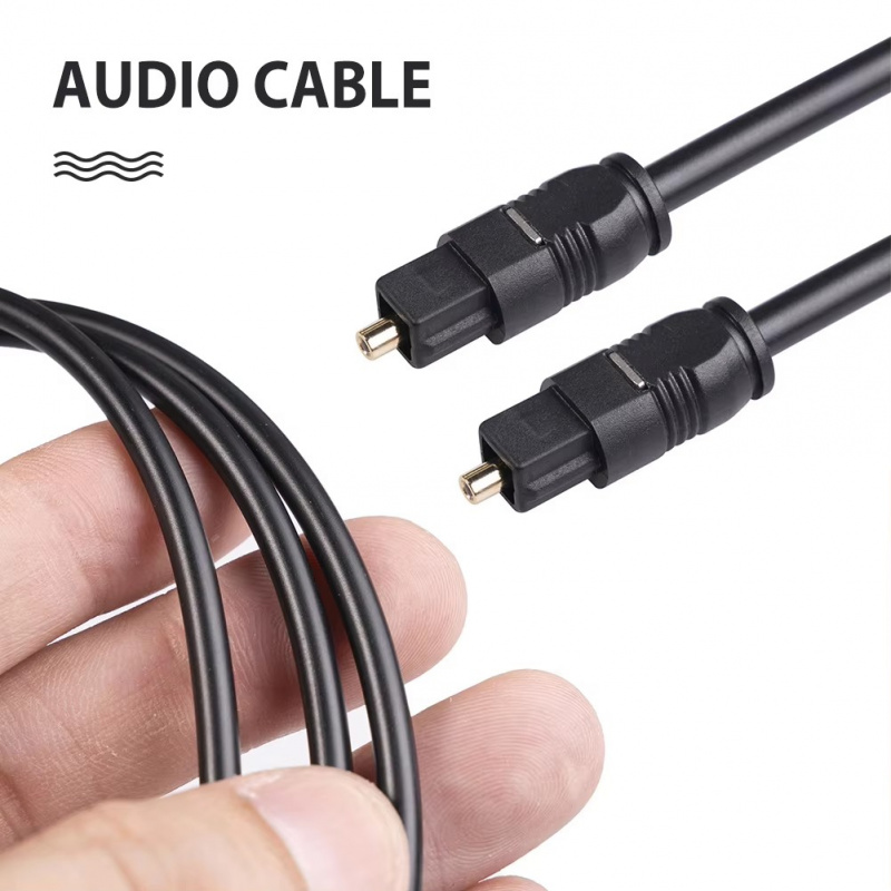 1/2/3 pièces, câble SPDIF MD D - Optical Audio Cable Toslink Gold Plated avis et prix
