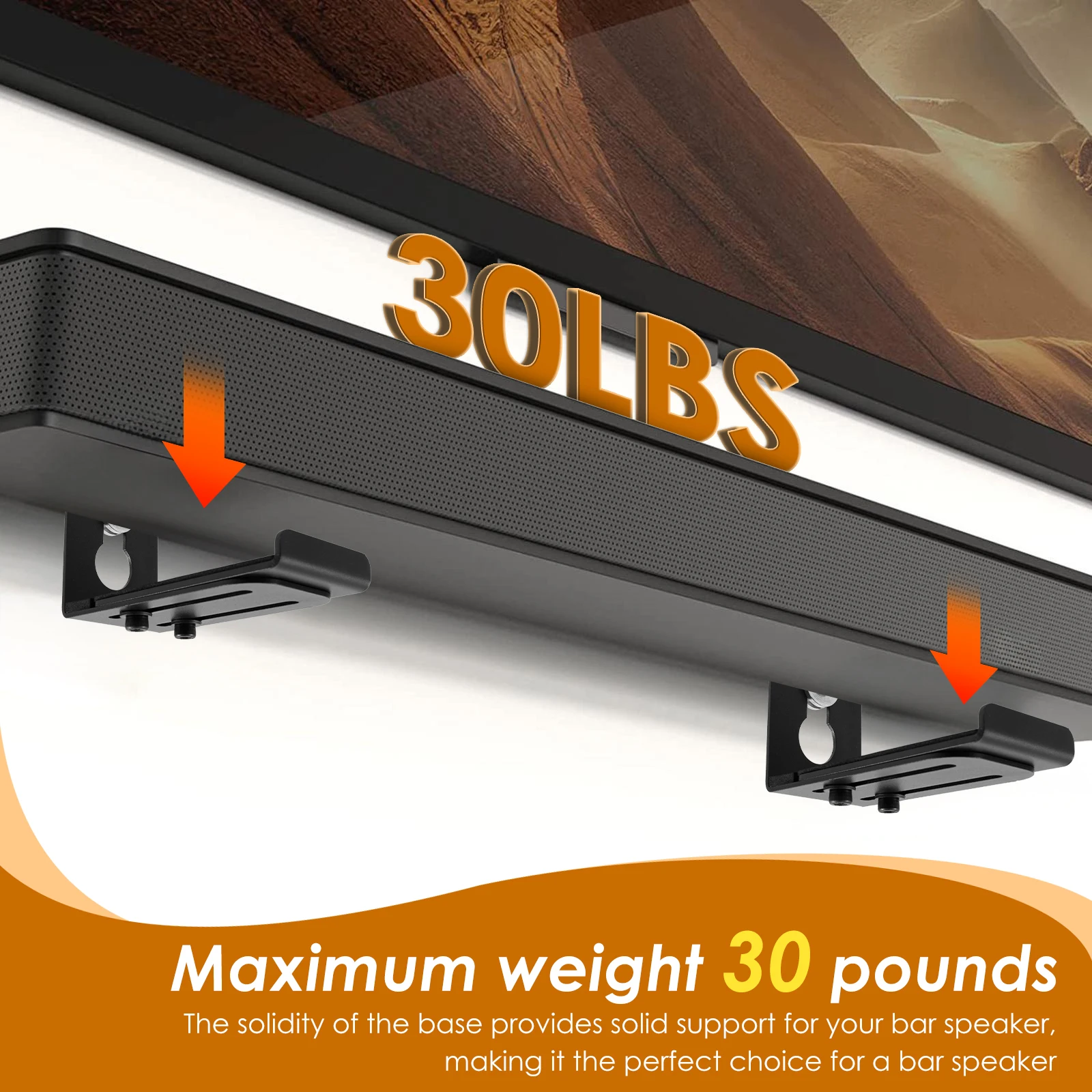 Support mural pour barre de so - Soundbar Wall Mount Bracket Universal avis et prix