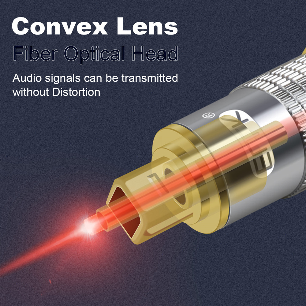 EMK – câble optique Spdif de q - Optical Audio Cable Toslink Gold Plated avis et prix