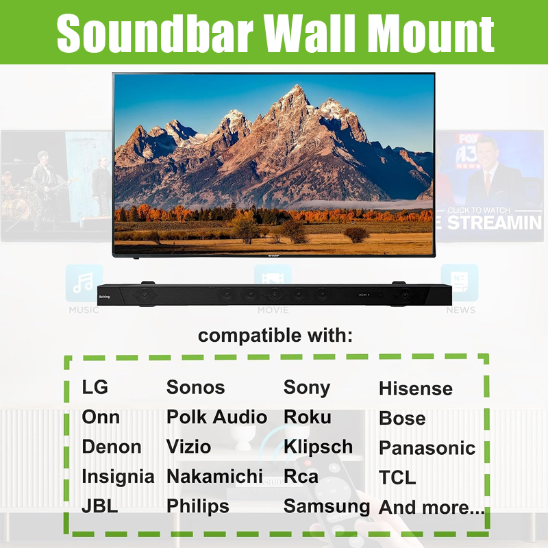 2 supports muraux universels p - Soundbar Wall Mount Bracket Universal avis et prix