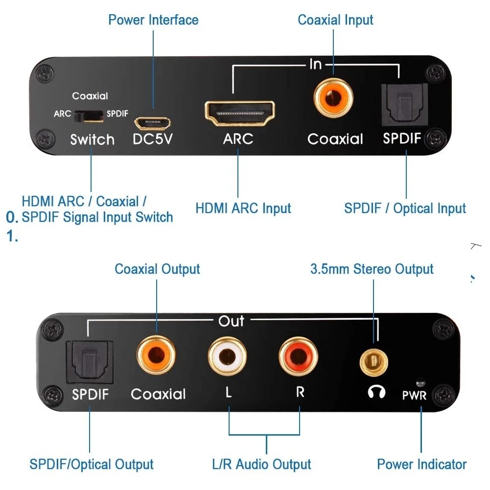 Extracteur Audio ARC DAC 192KH - Dolby Atmos Soundbar Hdmi Earc avis et prix