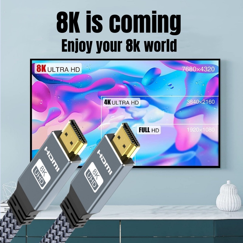 MIZIQ16-HDMI 2.1 Ehull HDCP Câ - Hdmi 2.1 Cable 8K 60Hz 48Gbps Earc avis et prix