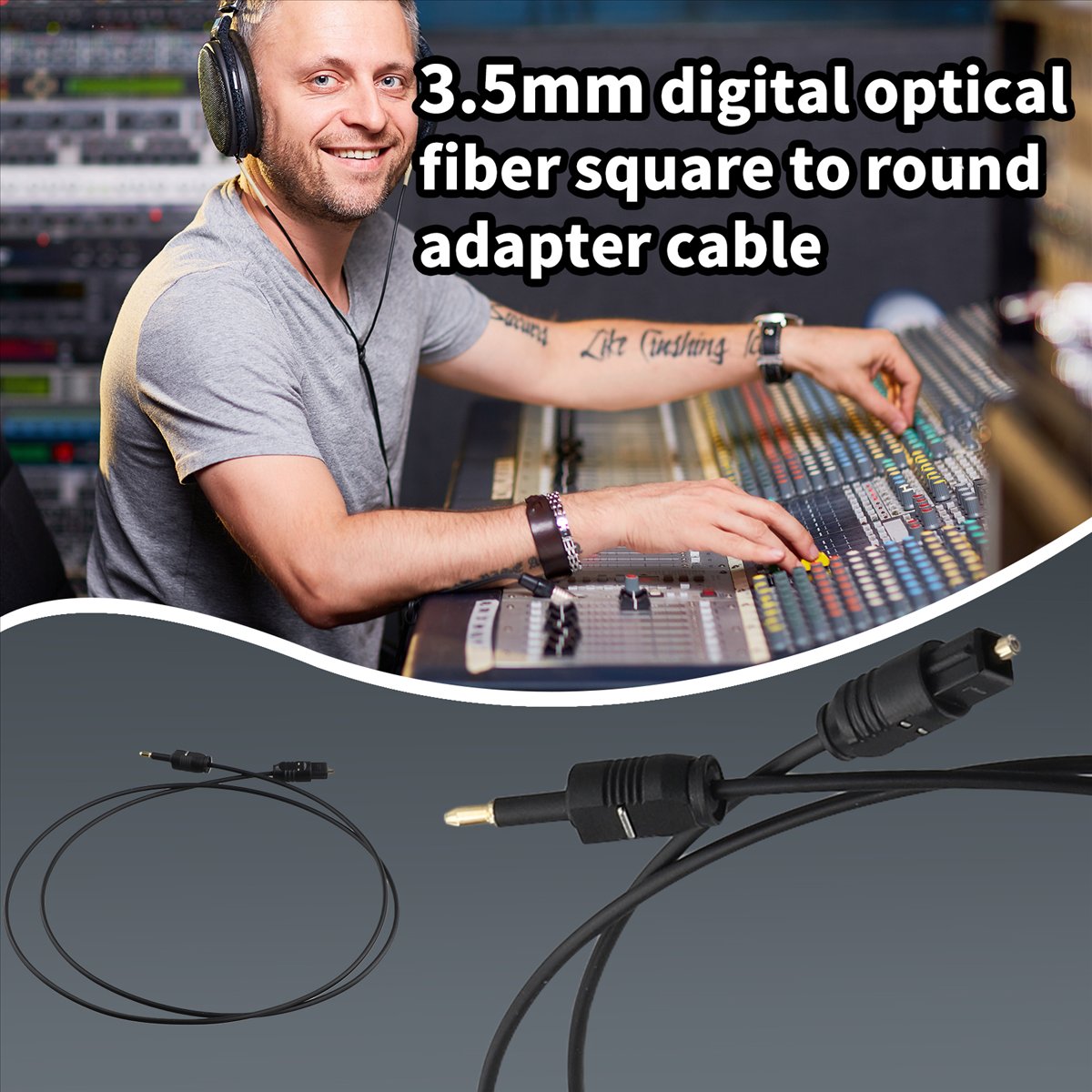 Câble audio numérique optique  - Optical Audio Cable Toslink Gold Plated avis et prix