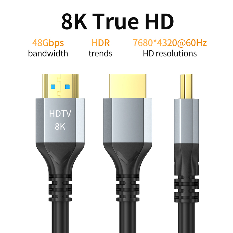 Ehull-Câble HDMI 2.1, 8K @ 60H - Hdmi 2.1 Cable 8K 60Hz 48Gbps Earc avis et prix